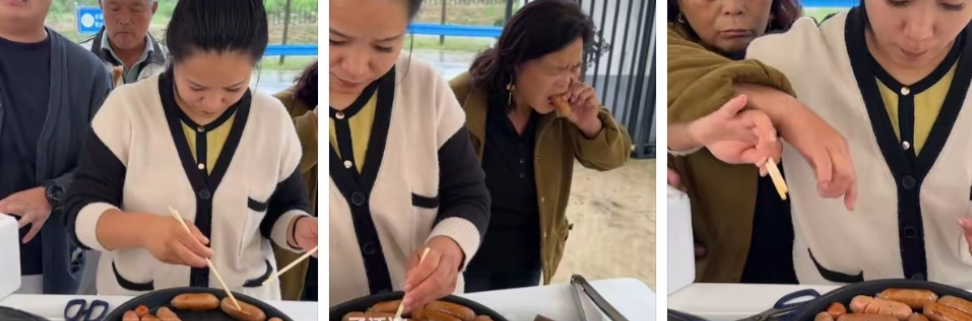 阿杜妈的吃相才是赚流量的最佳时机。老太婆可算是大功臣，没她的吃相，神操作，一般