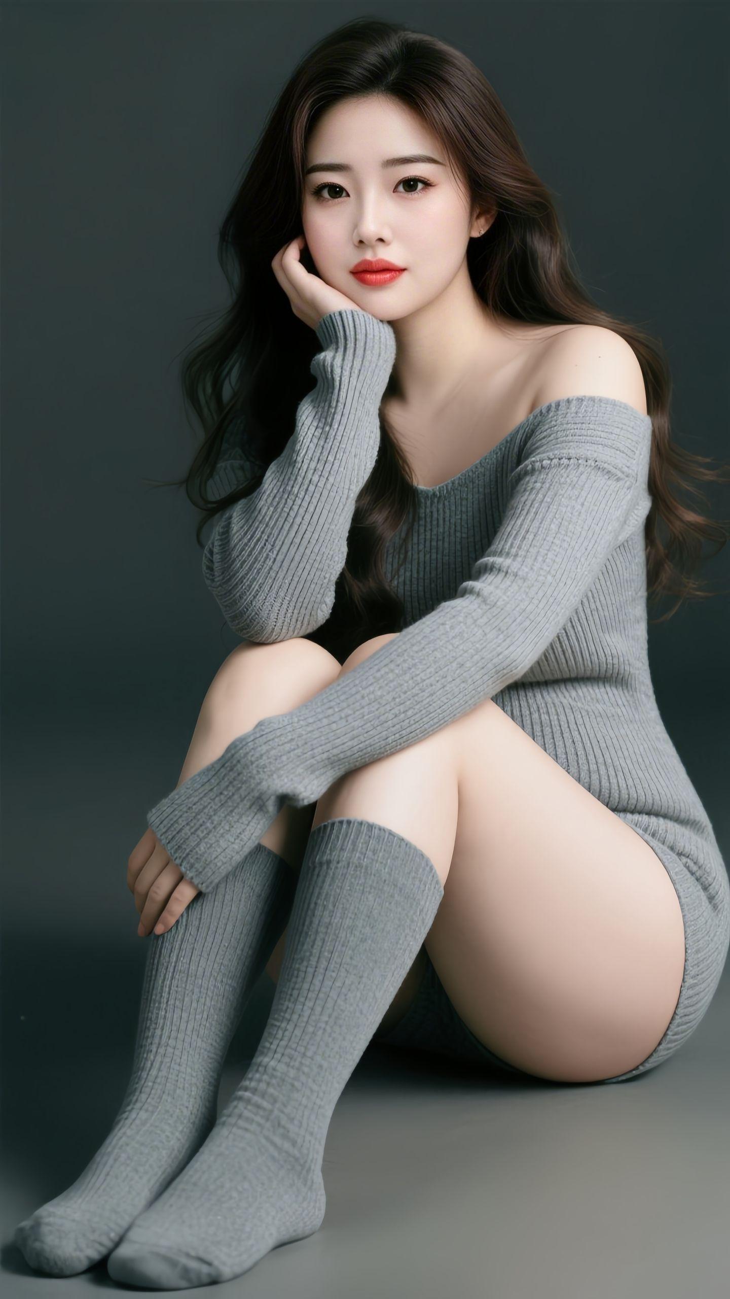 长腿女神 最美女神 好身材好气质 ai辅助创作 数字美女