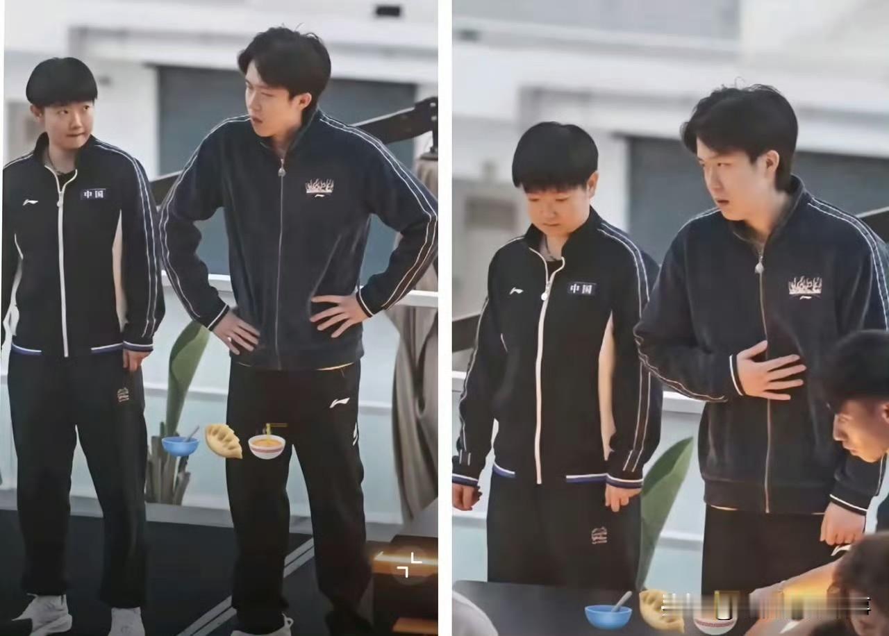 莎头合影：雪糕“背刺”现场太好笑成都合影时还刻意错开的距离，到香港时直接被