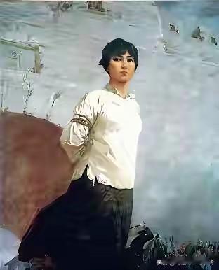 巾帼丹心照汗青——缅怀杨开慧烈士刑场之上，绳索缚身，杨开慧目光却如炬般坚定