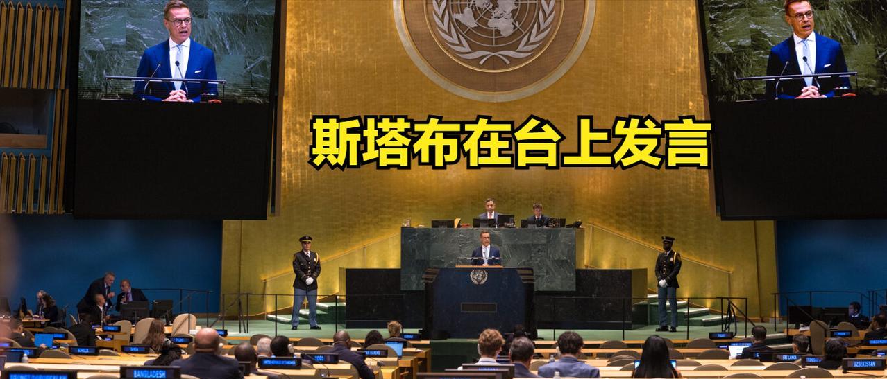 这位是根本不知道联合国五常是靠什么换来的地位。芬兰总统斯塔布在安理会上侃侃而谈