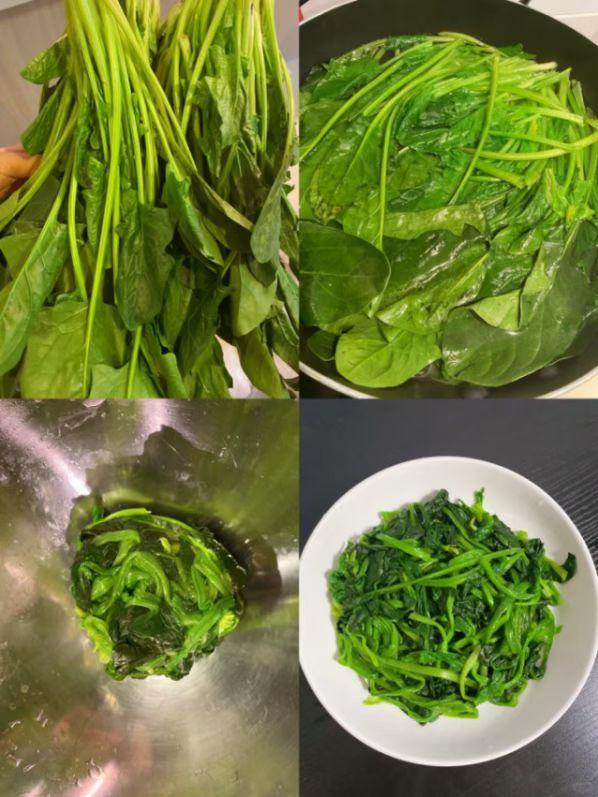 今日份高钙晚餐：芝麻酱拌菠菜一家老小都适合，春天补钙就是这么家常。你有没有全