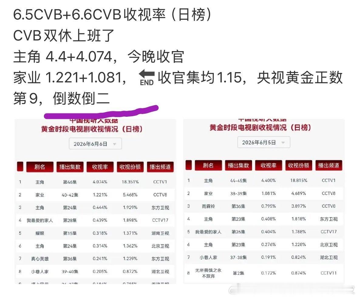 这个数据谁统计的？准吗？我们家业收视率倒数第二吗？