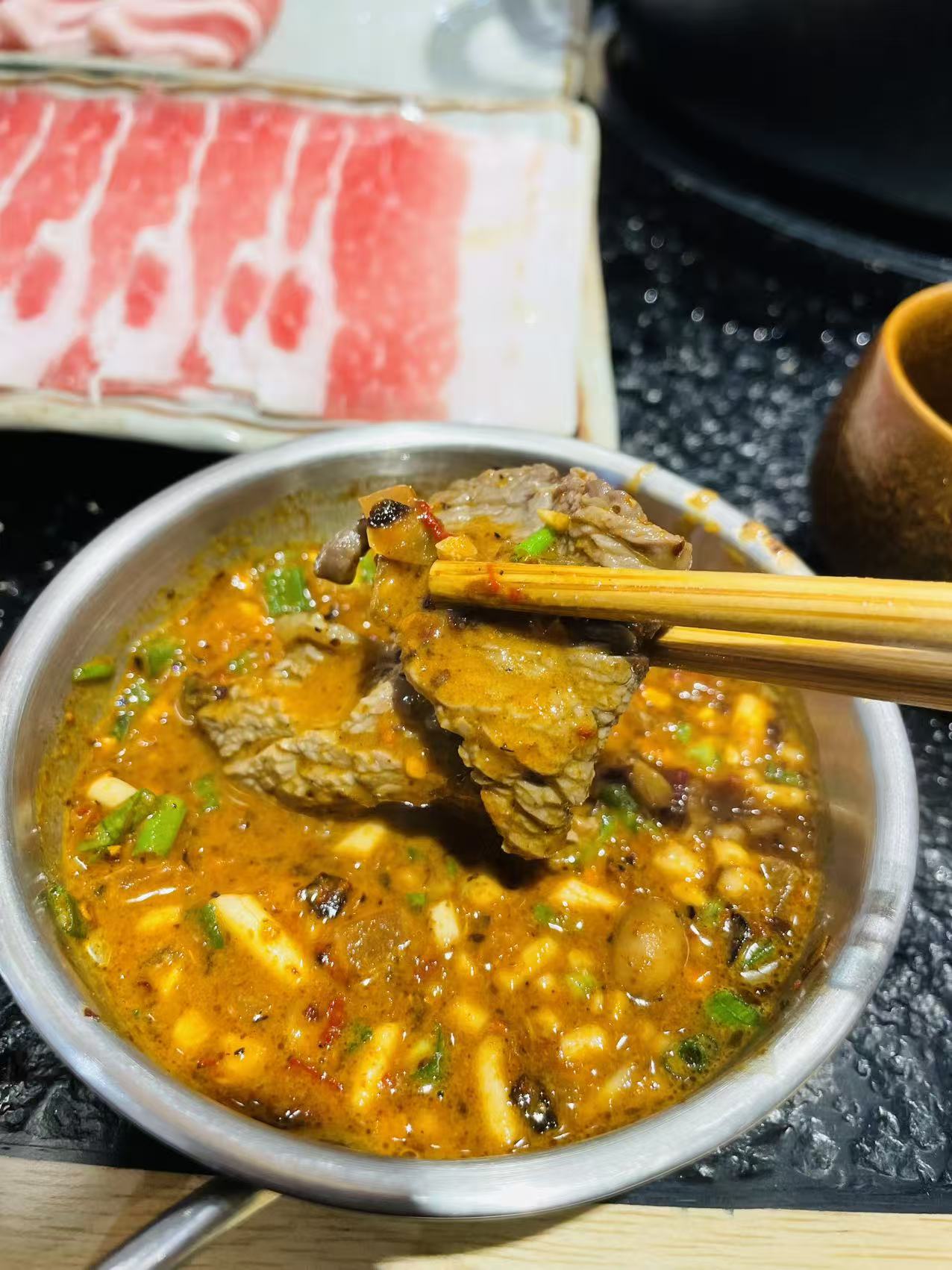 湖南长沙,酸汤苗寨火锅,好好吃🔥