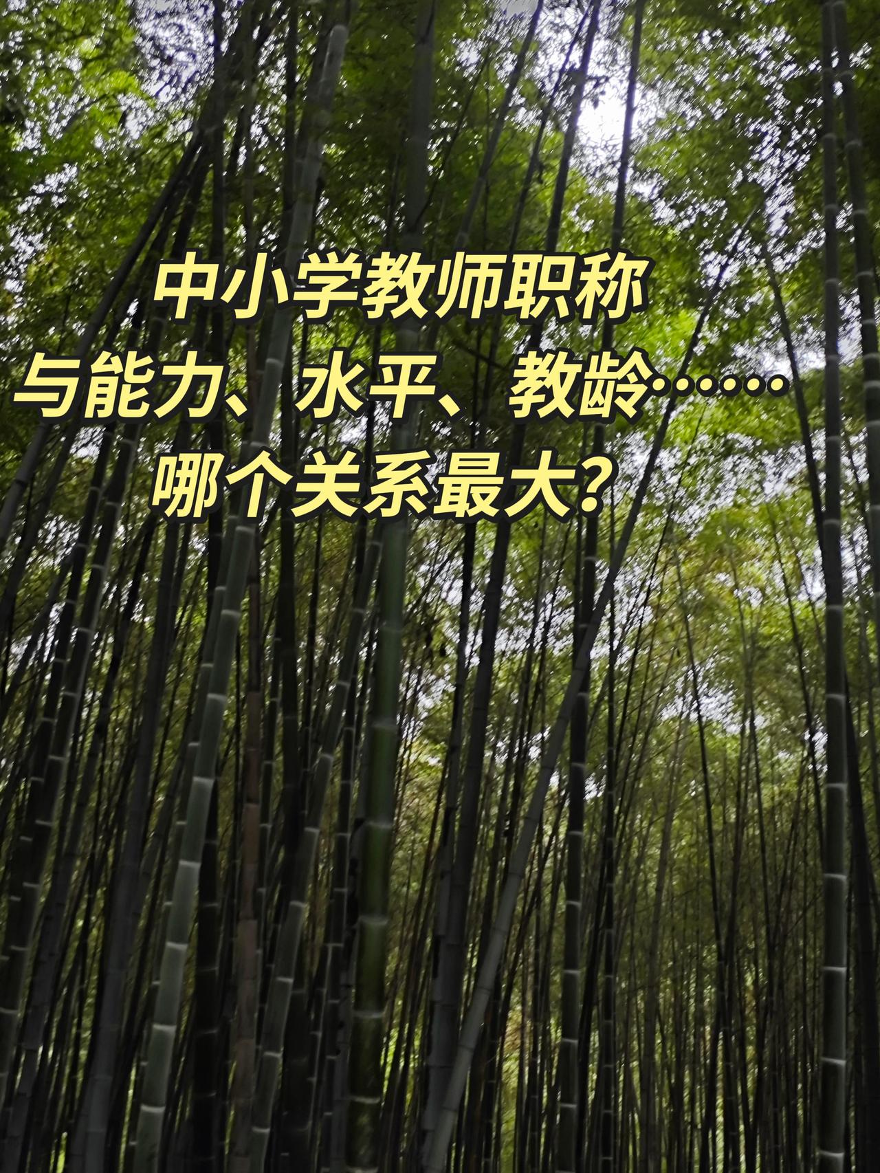 中小学教师职称，到底和什么关系最大？教龄、能力还是水平？很多老师一辈子都在琢磨