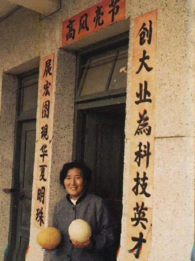 1984年，有领导到新疆鄯善视察，研究所盛情邀请大家品尝新品种瓜，一名女研究员千