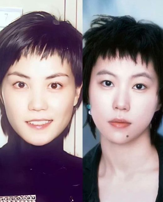 窦靖童和王菲的眉眼不能说很像，简直就是一模一样，也太会遗传了​​​