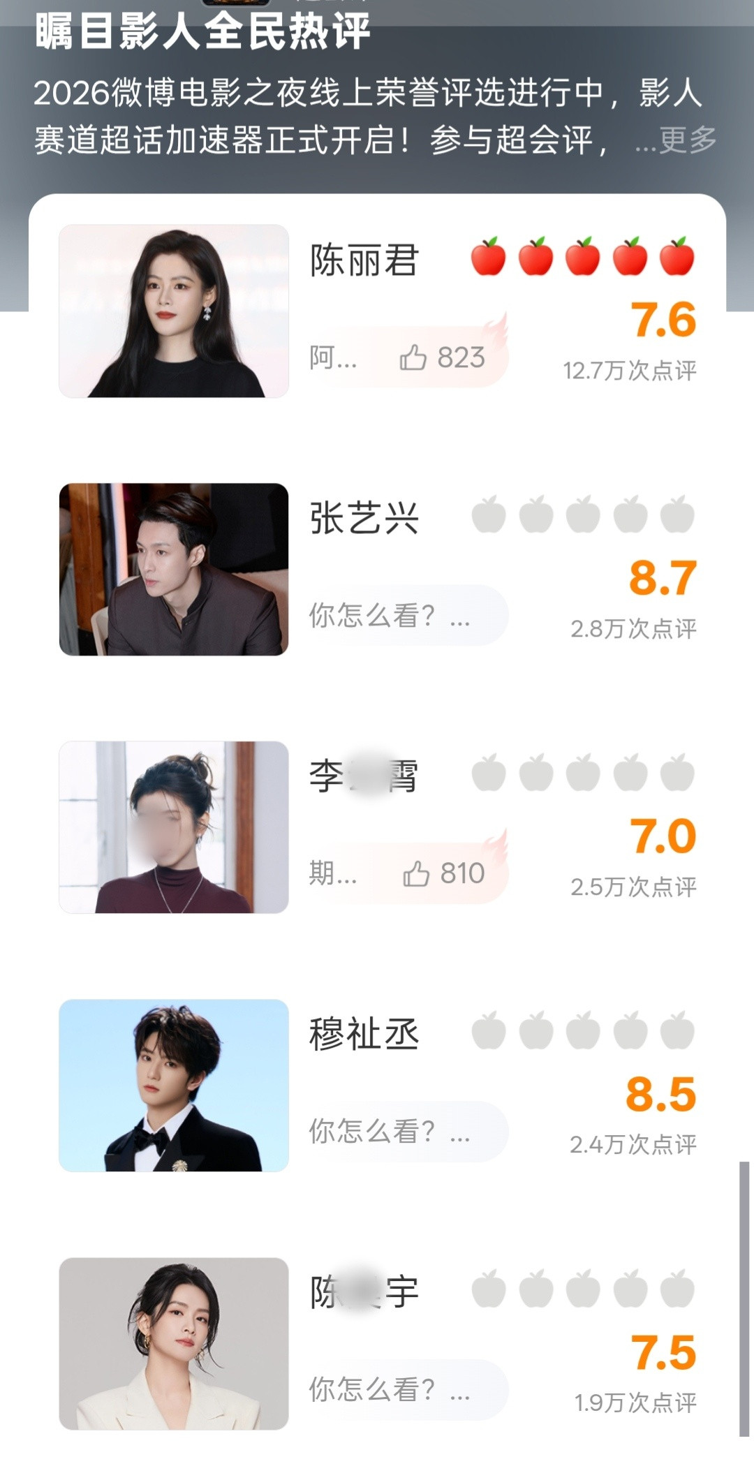 陈丽君点评人数断层第一陈丽君