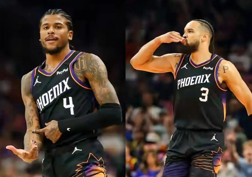 卧龙凤雏，太阳队84-119惨败雷霆队，看看本场比赛！格林和布克以及狄龙的数据对