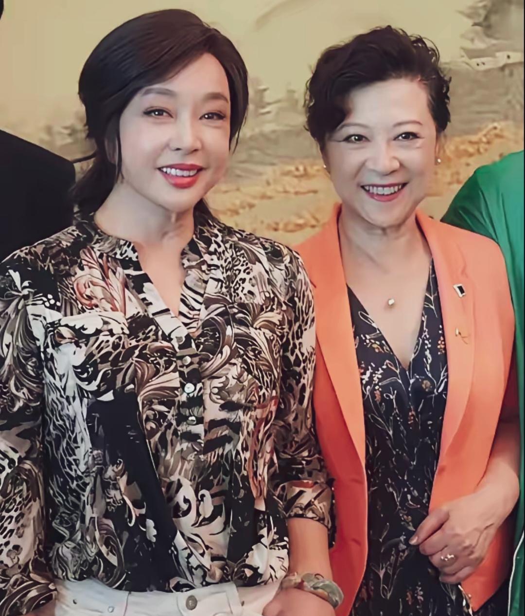 这姐俩同框，年龄相仿，一个是自然脸，一个是科技脸！到底谁更美漂亮呢？谁更显年轻？