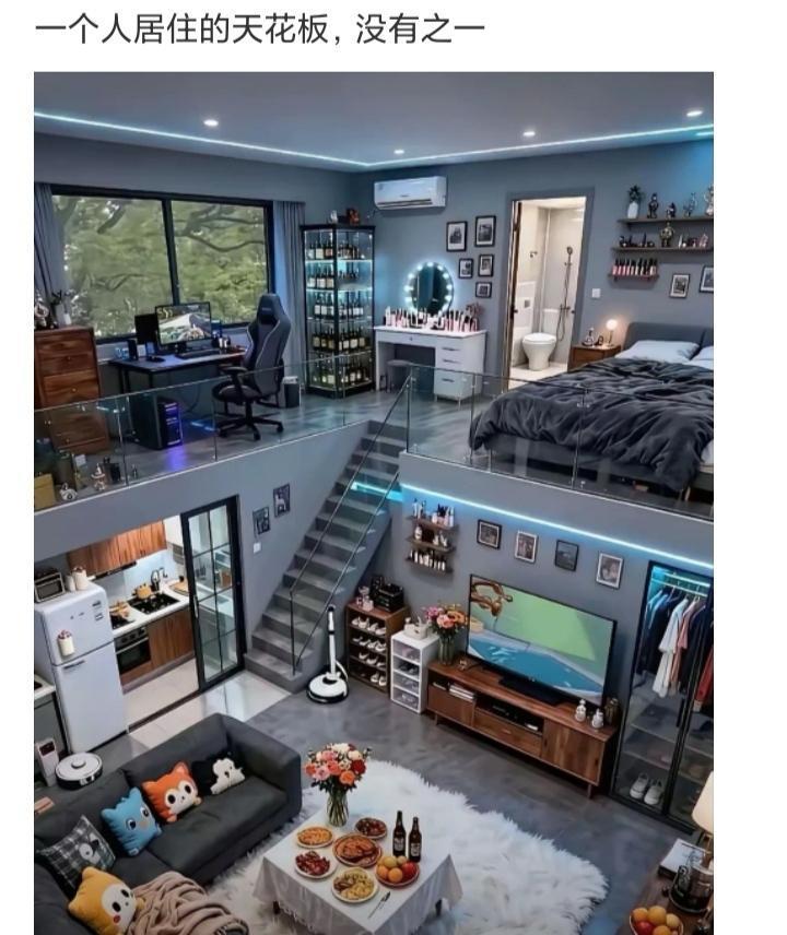 一个人居住的天花板