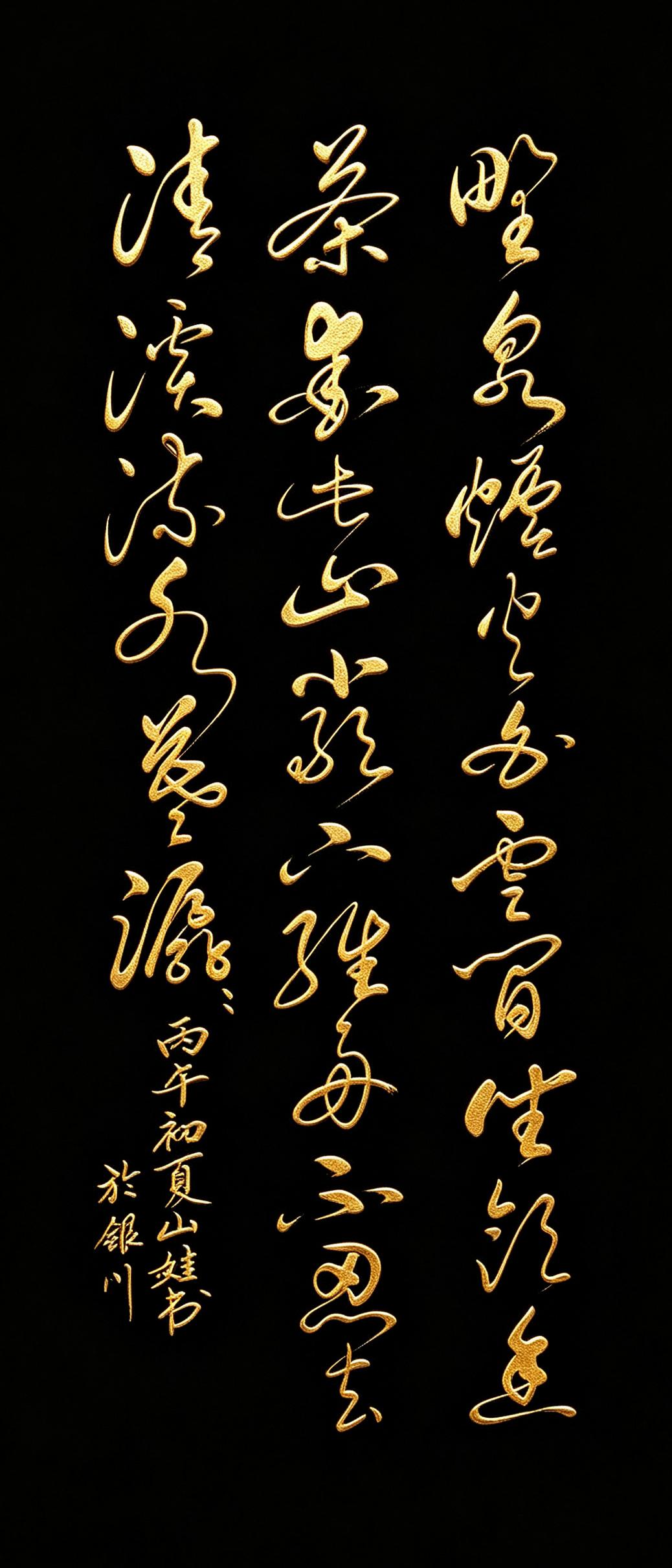 家人们，今天这幅草书，我看了三遍，越看越有味道！ 一首茶诗，被草书写出了流水的声
