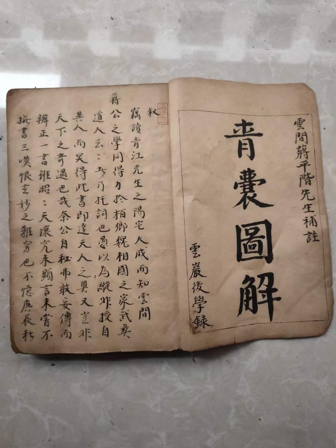 清代雲嚴大师秘传风水珍本《青囊图解》160多页