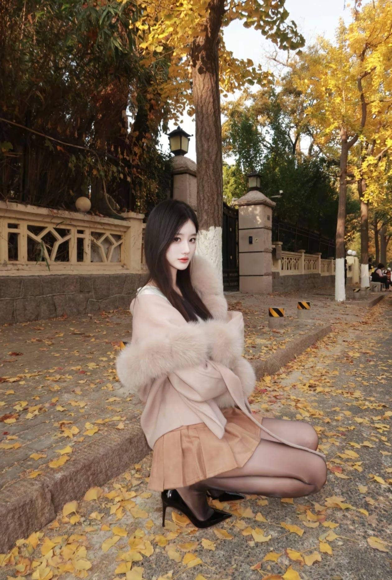 秋日里的楚楚动人