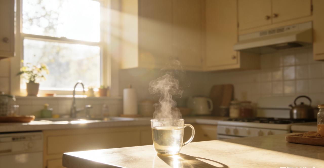 早晨起来喝一杯水,喝什么水?你是不是也这样？每天挣扎着起床，迷迷糊糊走到厨房