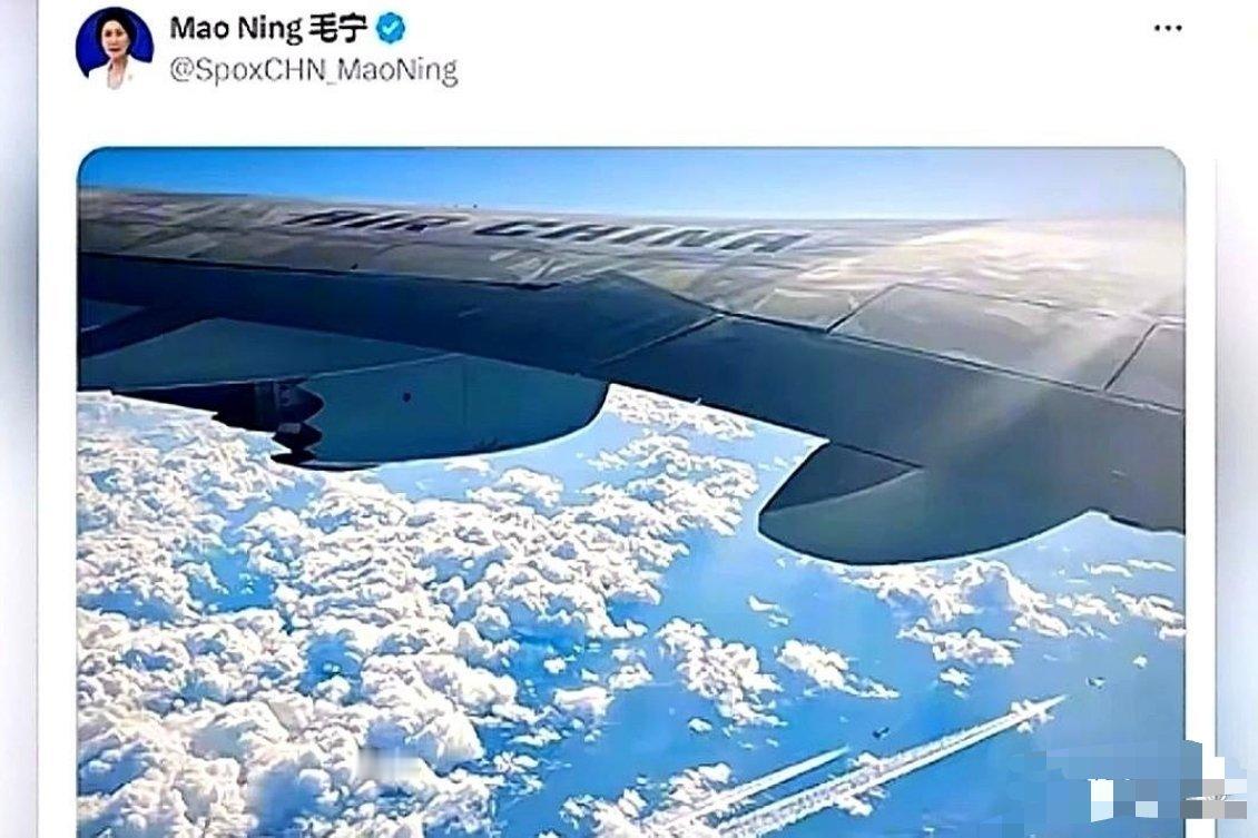 刷到外交部毛宁发的那张图，就一张翼梢小翼的照片。懂的人，估计都秒懂了。这几天，外