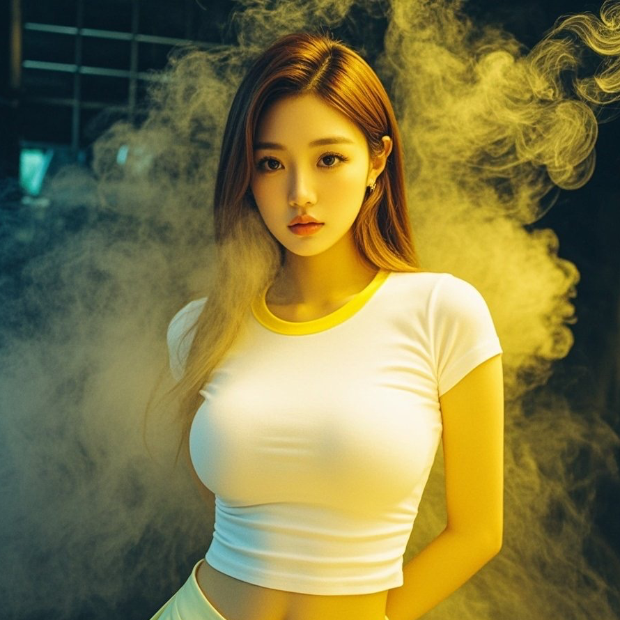 朦胧氛围衬黄裳少妇饱满身段诱人