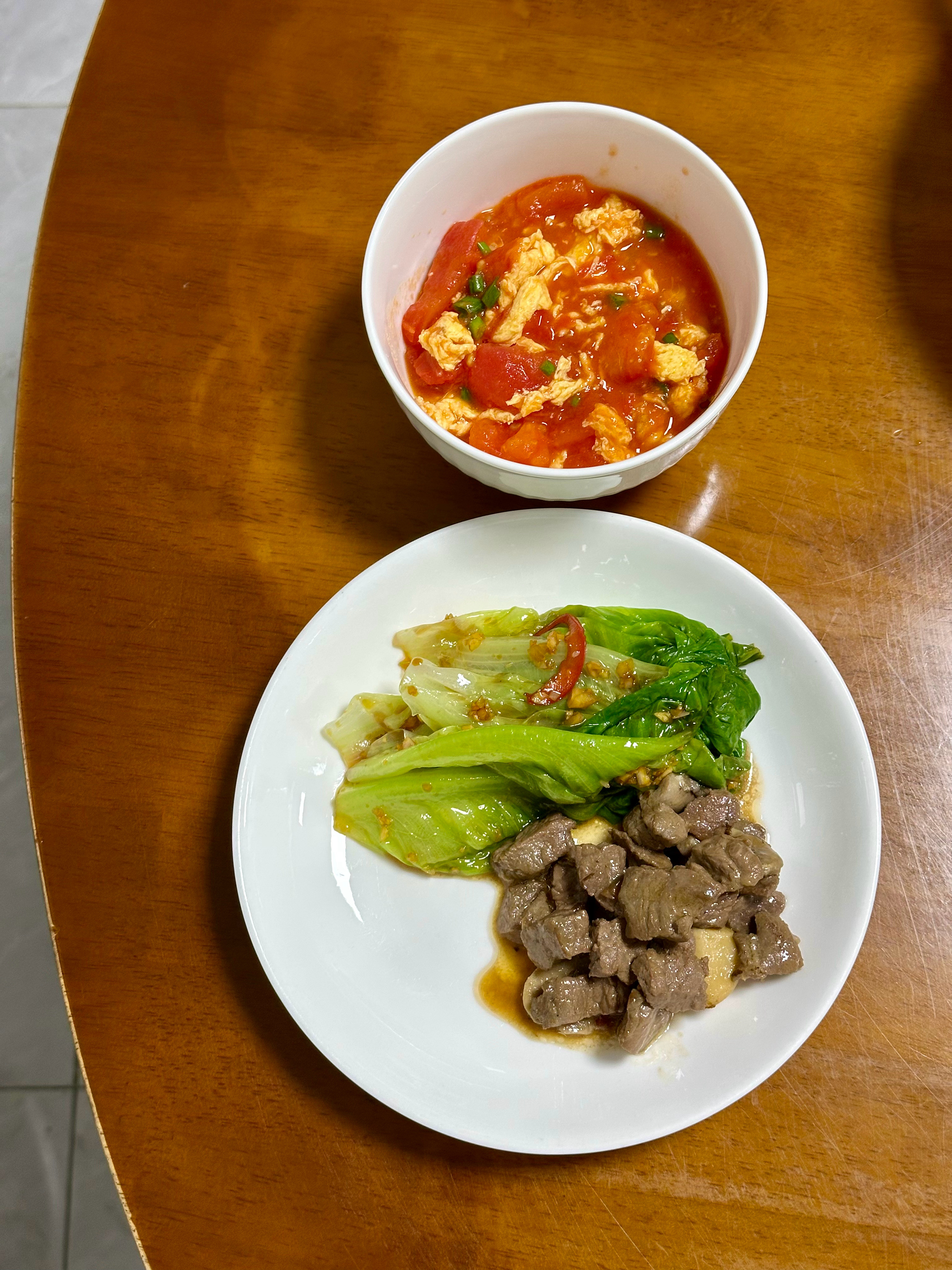 落班，夜饭去主食，可惜下饭菜。​​​