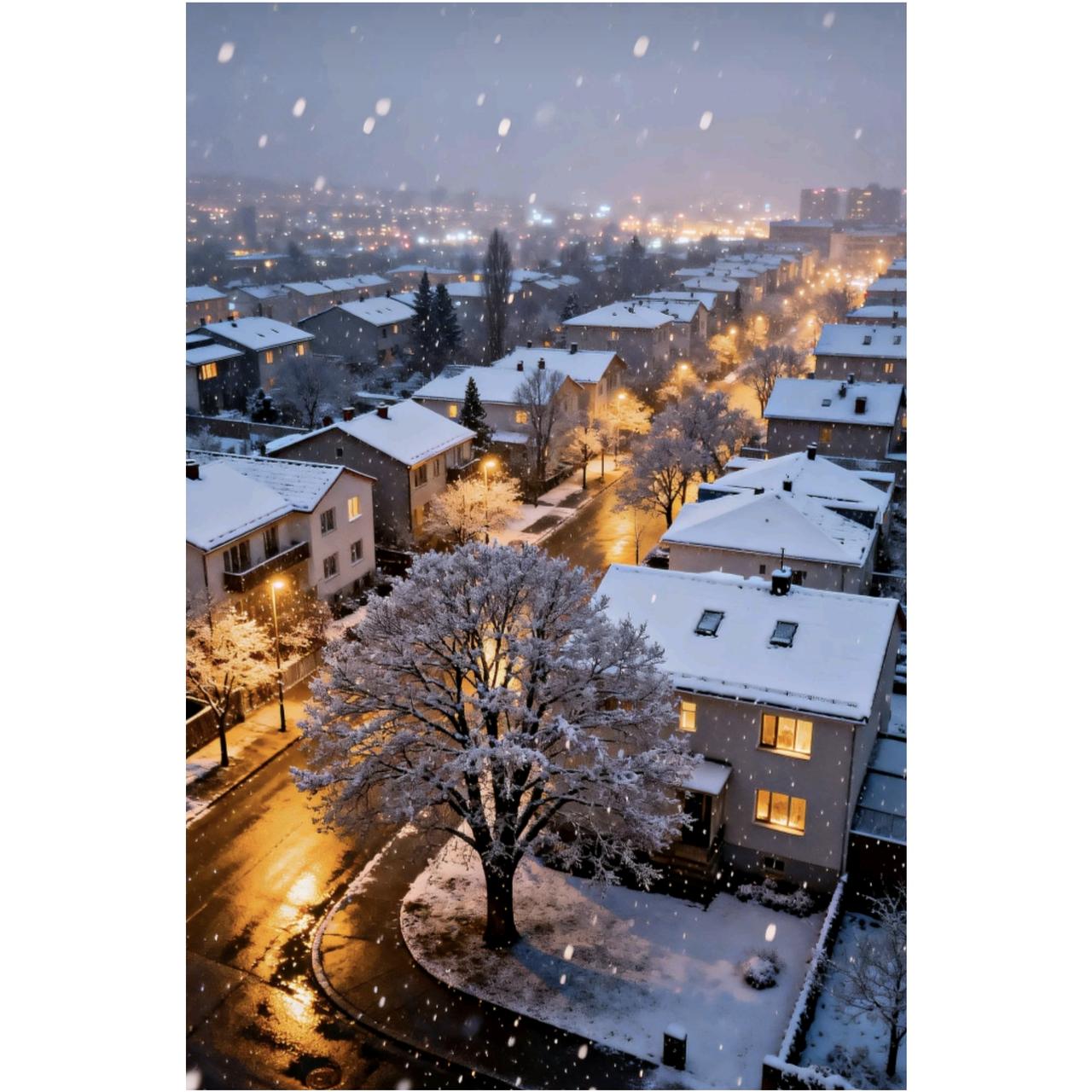 2026年的第一场雪，昨晚就这么悄悄降临了！武汉这座城市，一夜之间仿佛被施