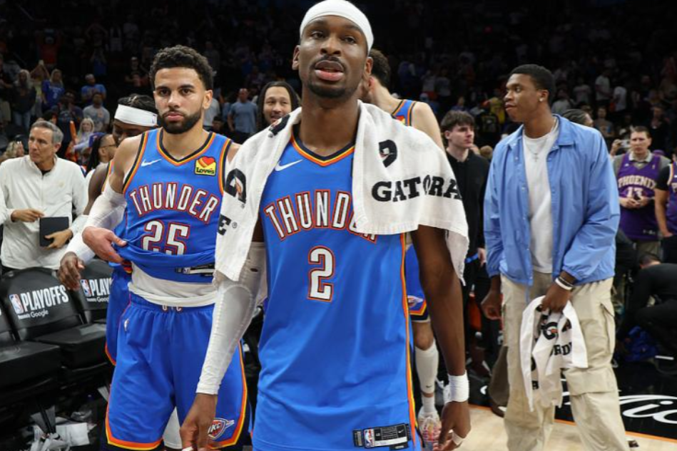 sga现在实力快赶上科比了现在的sga，差不多有科比70%的实力了，再这么打几