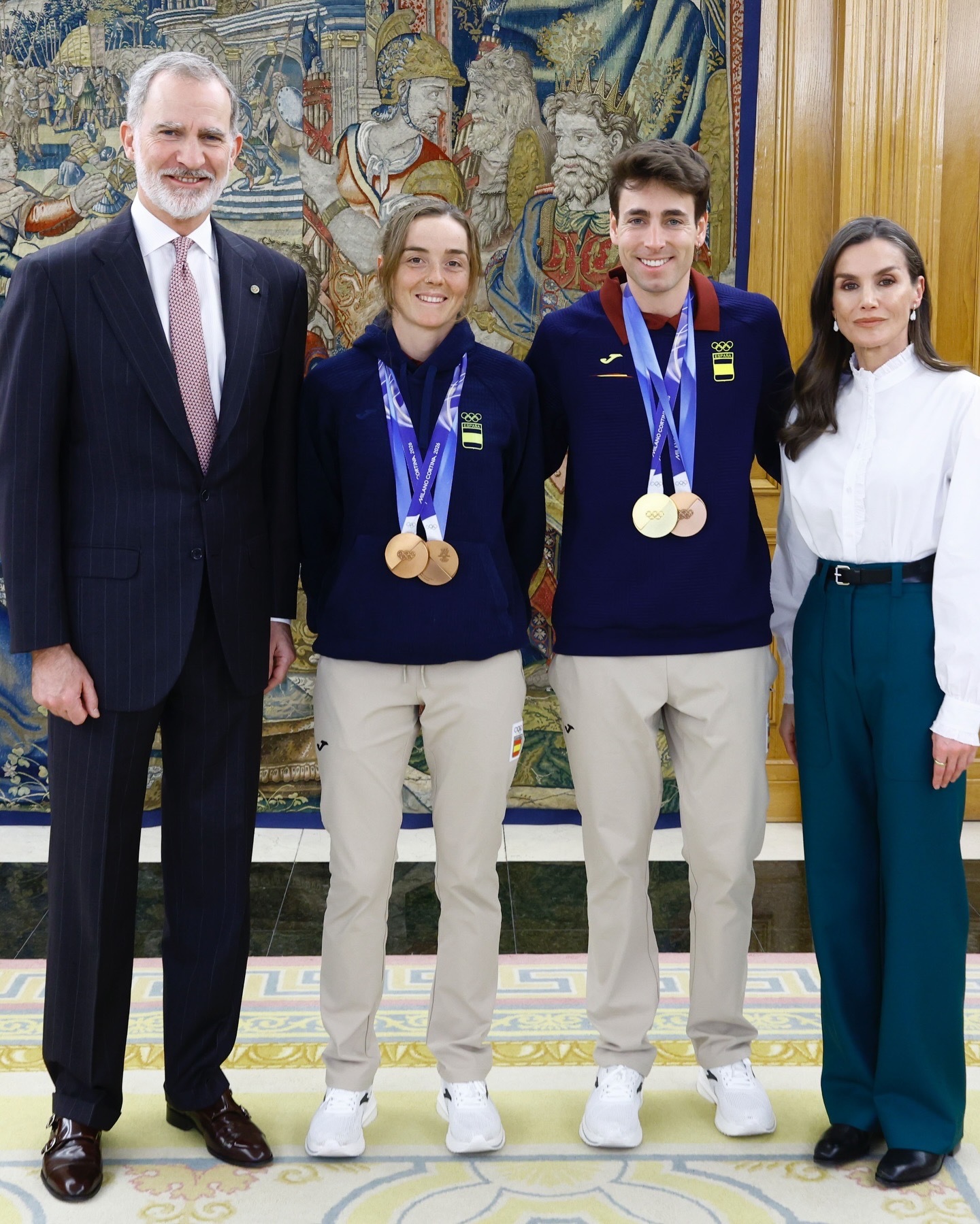 🇪🇸西班牙代表团受到国王的接见！冬奥会总奖牌：1金、0银、2铜，共3枚（