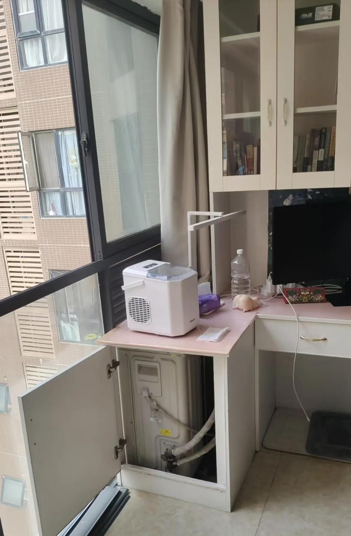 哪个设计师设计的？人才，空调外机安装到柜子里[捂脸哭]谁有好的方法？