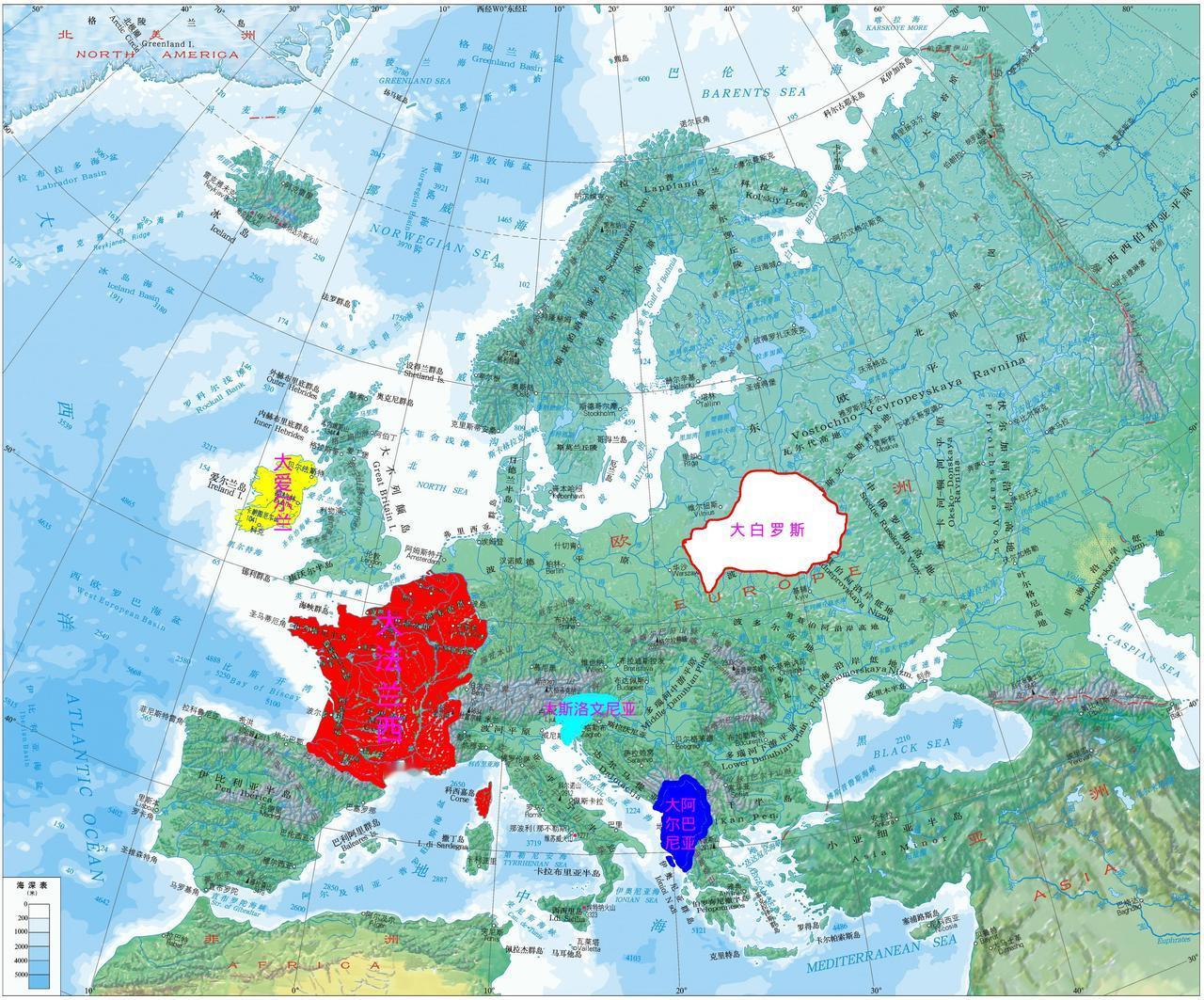 大法兰西：1642年法国的红衣主教黎塞留最先提出了“Frontièresnat