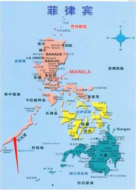 菲律宾为什么现在这么紧张？因为二战后对菲律宾领土的划分，只包括了像吕宋岛、棉兰老