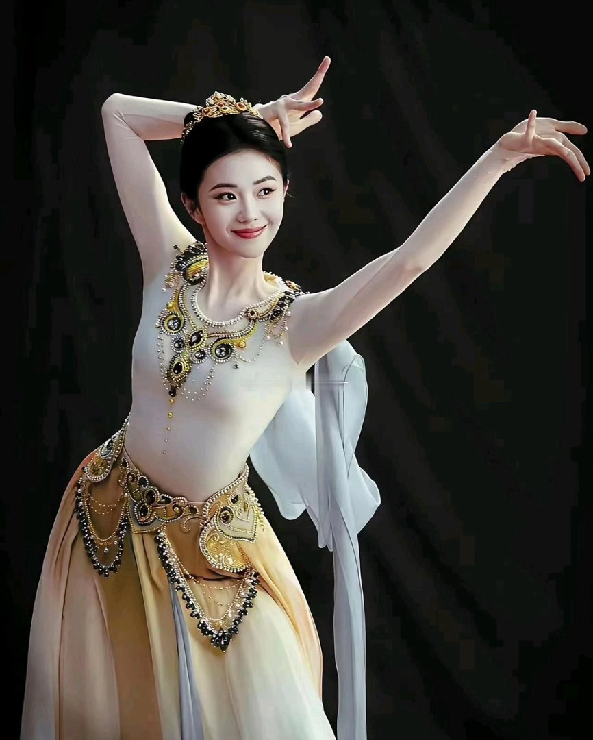 刘浩存这舞姿太像飞天神女了，怪不得被大导演一眼看中