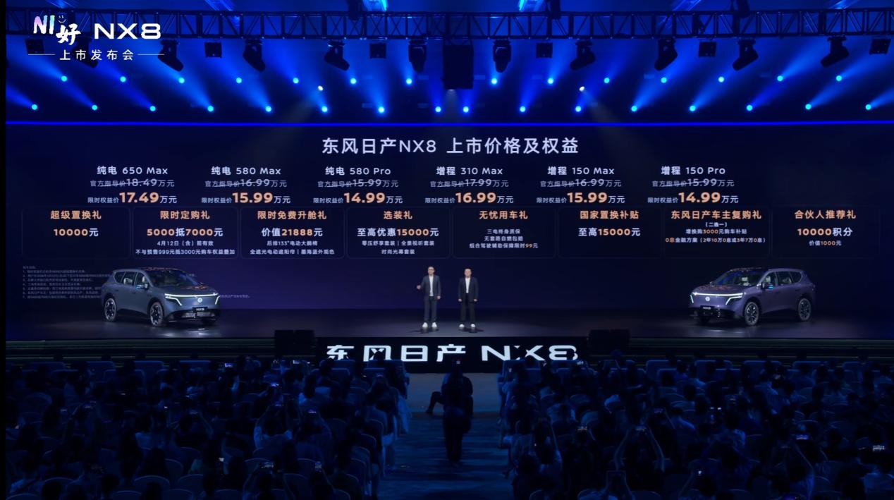 重磅！东风日产全新中大型家用SUV——NX8正式上市啦！限时起售价仅14.99万