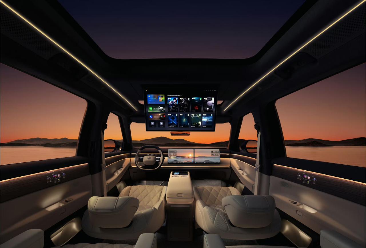 上汽大众ID.ERA9X解锁新车色内饰图片曝光增程6座大型SUV车长5