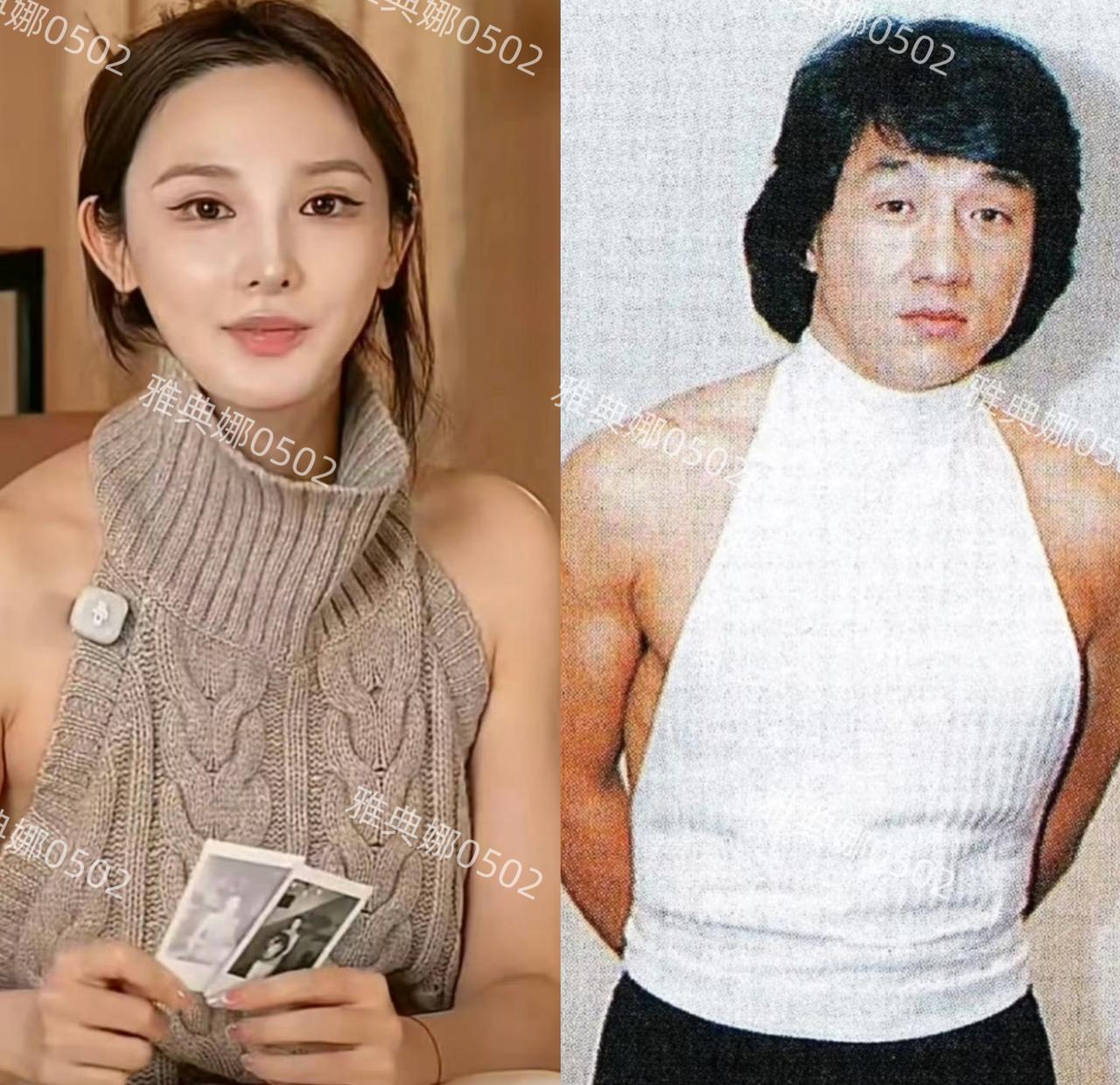 女星彭小苒因为服装款式问题道歉，成龙因为穿过同款衣服旧照意外走红！成龙的时尚品