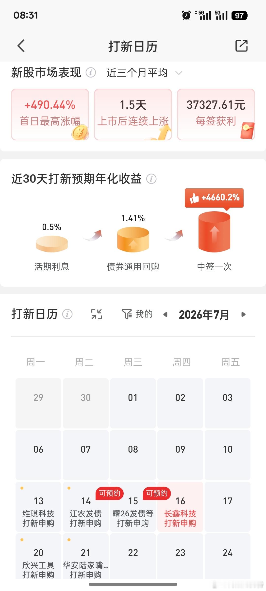 有打新的朋友可以提前做好规划，望你高中一签！新股申购