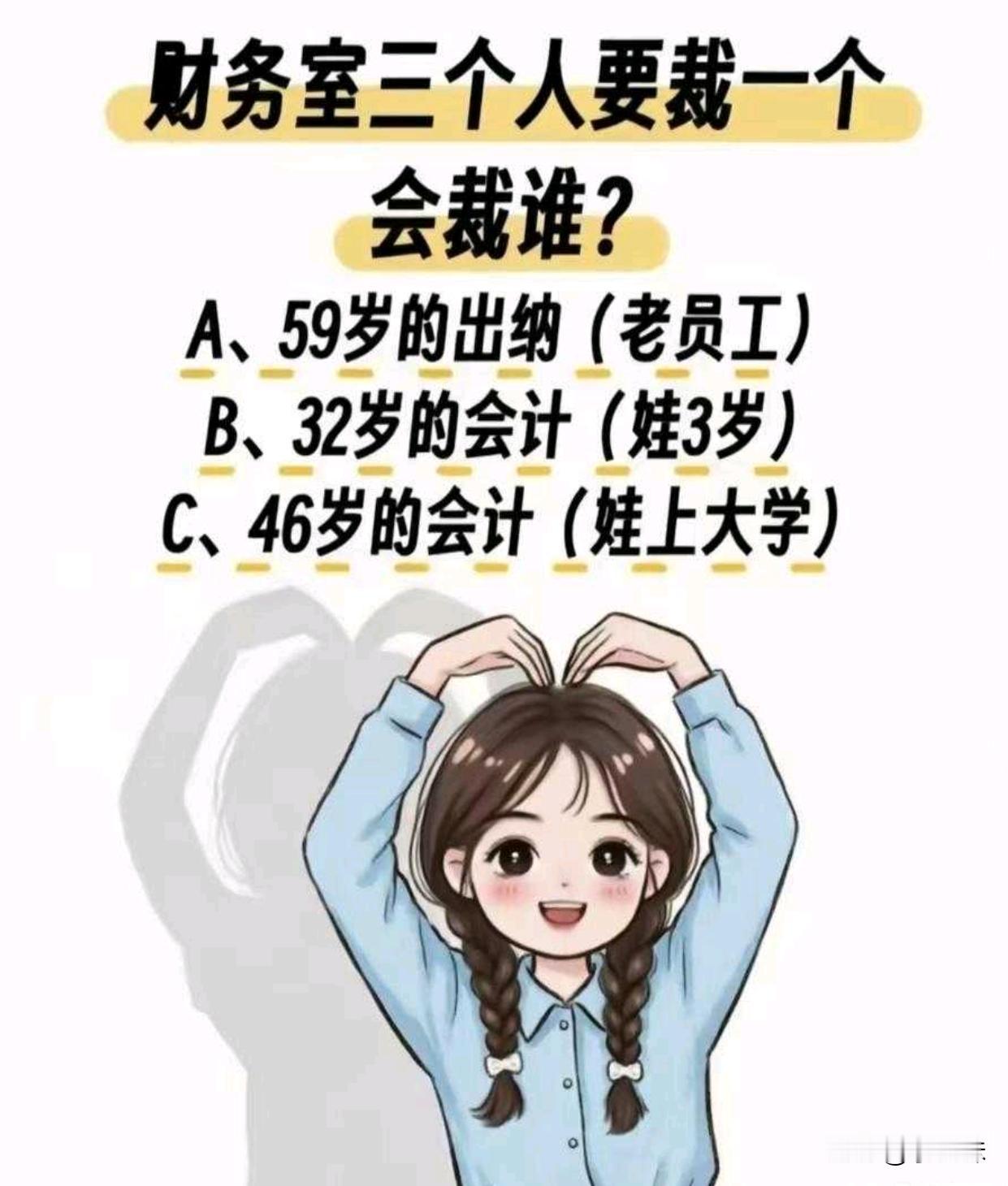 我觉得大部分人都会选c吧？