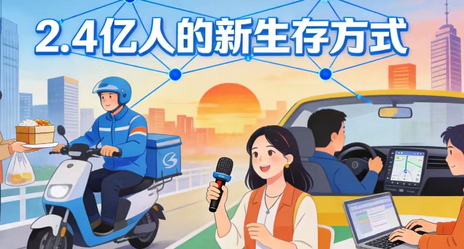 超2.4亿人的“饭碗”如何端牢？灵活就业社保新政破局，让拼搏更有底气清晨7点，