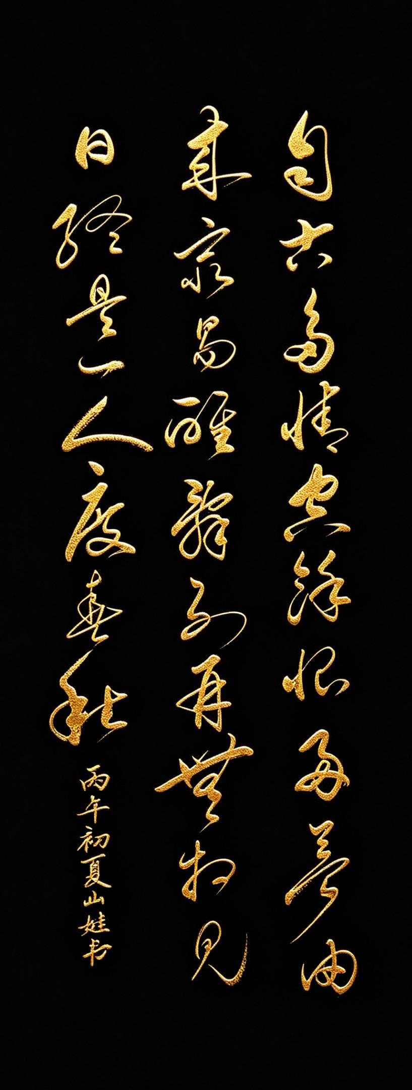 千年前愁绪，被今天的笔墨，重新写活了。而这幅草书，它完全不是在“抄词”，而是在