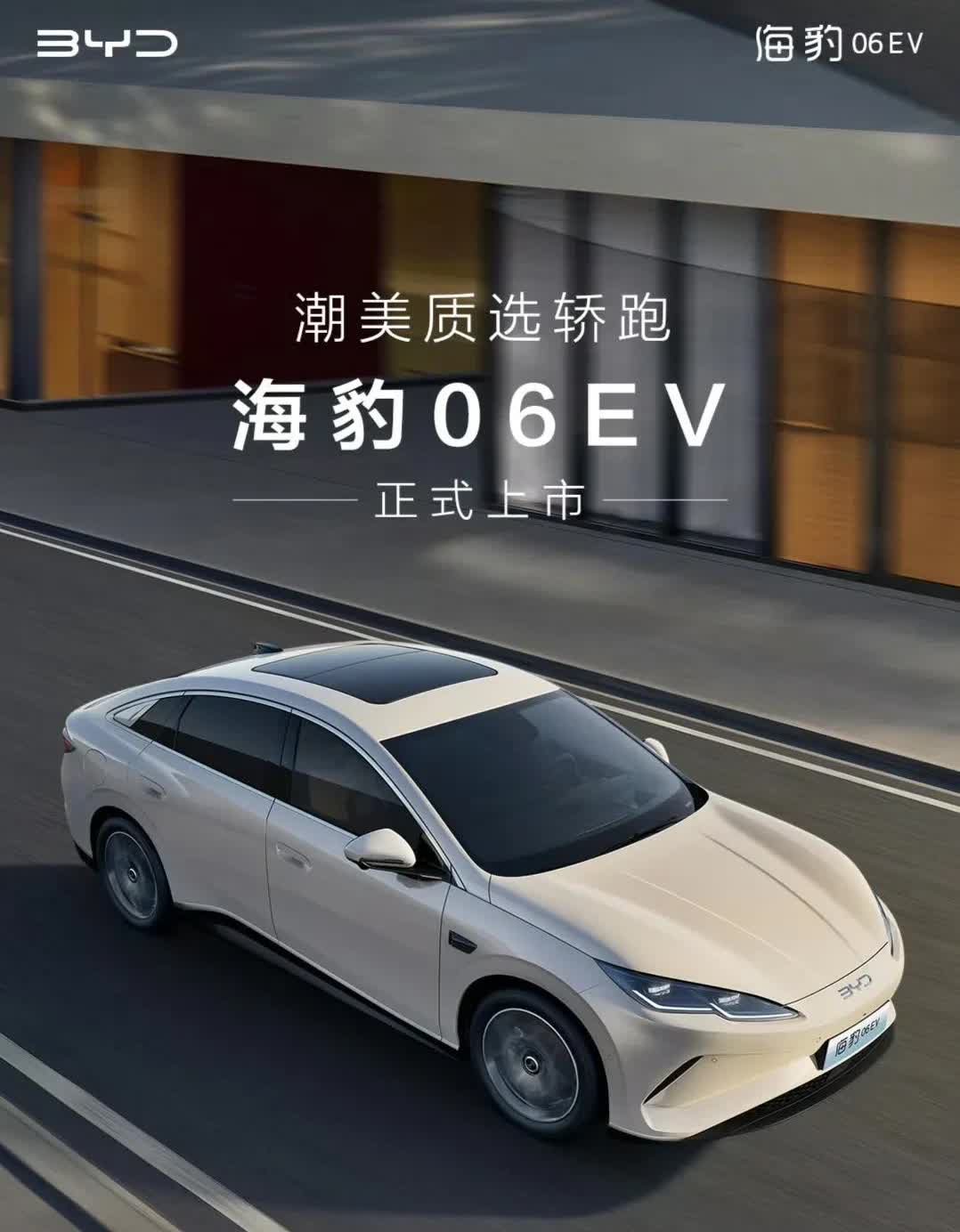 今天看海豹06ev的价格大体就知道后面几款新车定价策略了。就是一步到位，既然