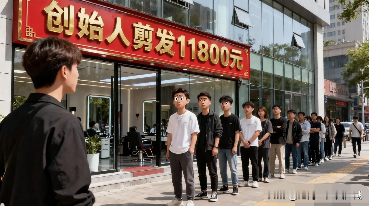 这绝对是理发界的“大拿”，创始人亲自理发要价11800元！据说预约还要排队！