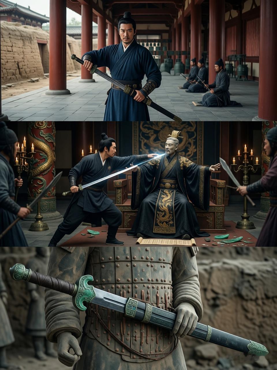 当“负剑”不只是姿势：一柄秦王剑，如何刺穿历史的迷雾？公元前227年的咸阳宫