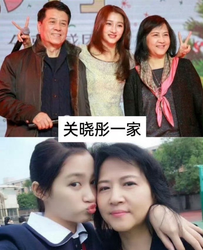 赵露思，肖战，白鹿，关晓彤和父母自拍，这简直就是中了基因彩票