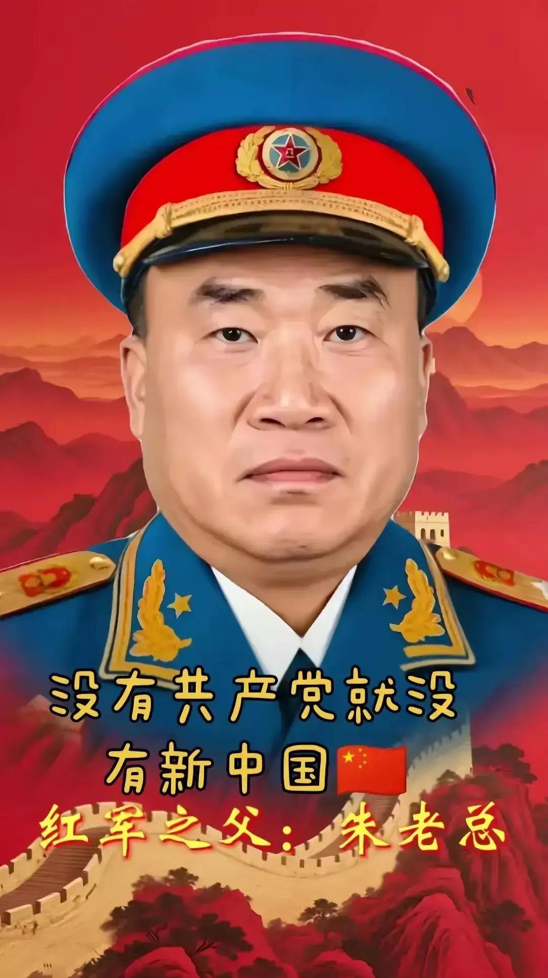 这是朱德的真实模样，都看看吧，这不是演员扮演的。开国元勋朱老总，被誉“中国红