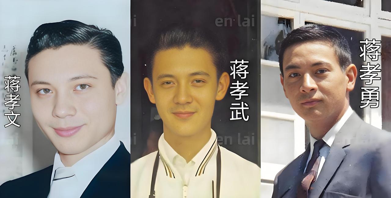 蒋经国与蒋方良生了三个混血儿子，都长得很帅气，可惜都英年早逝。蒋方良原籍白俄