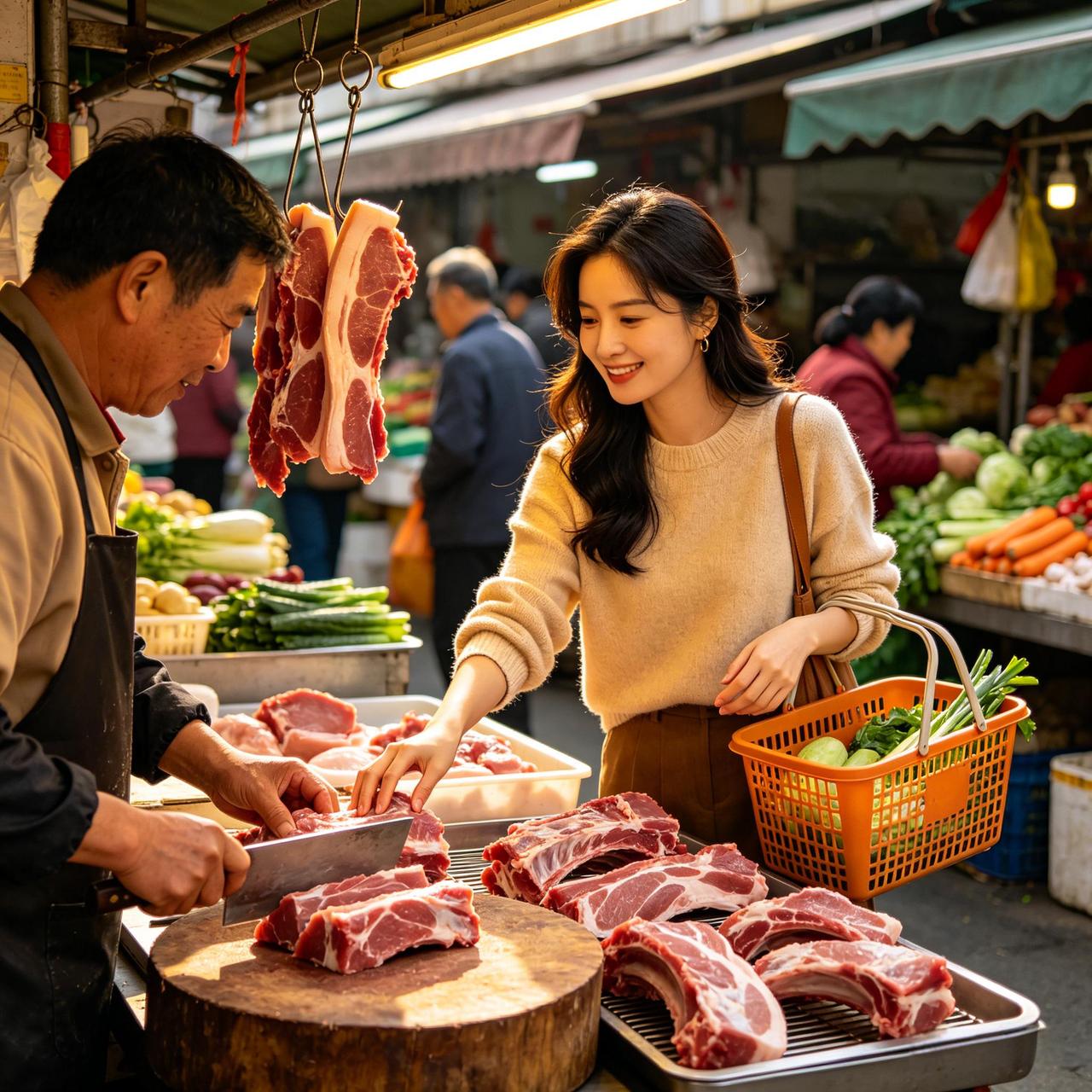 猪价跌破5元，为啥买猪肉也不见便宜？近期生猪出栏价跌穿5元/斤，可市场上排骨