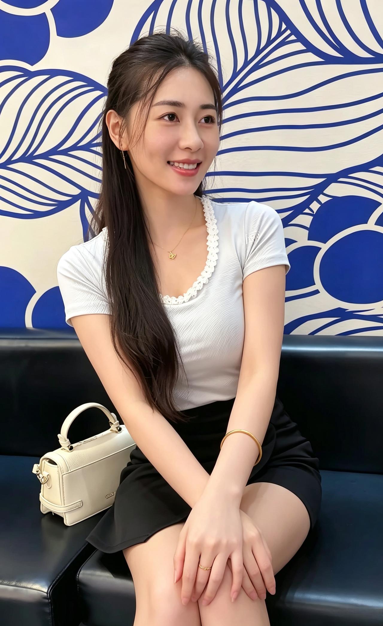 笑意漫在眉眼精致的花边晕开温柔的日常安静落座优雅从容时光，都变得柔软绵