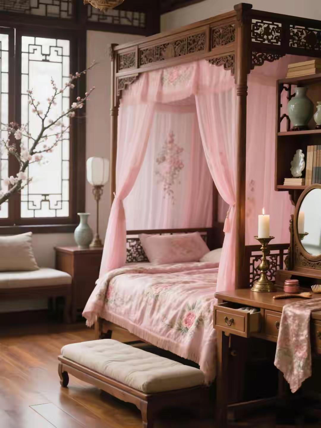 这就是我心心念念的古典房间，可惜我这一生都不会拥有，希望在旅游中住到这样的宾馆就