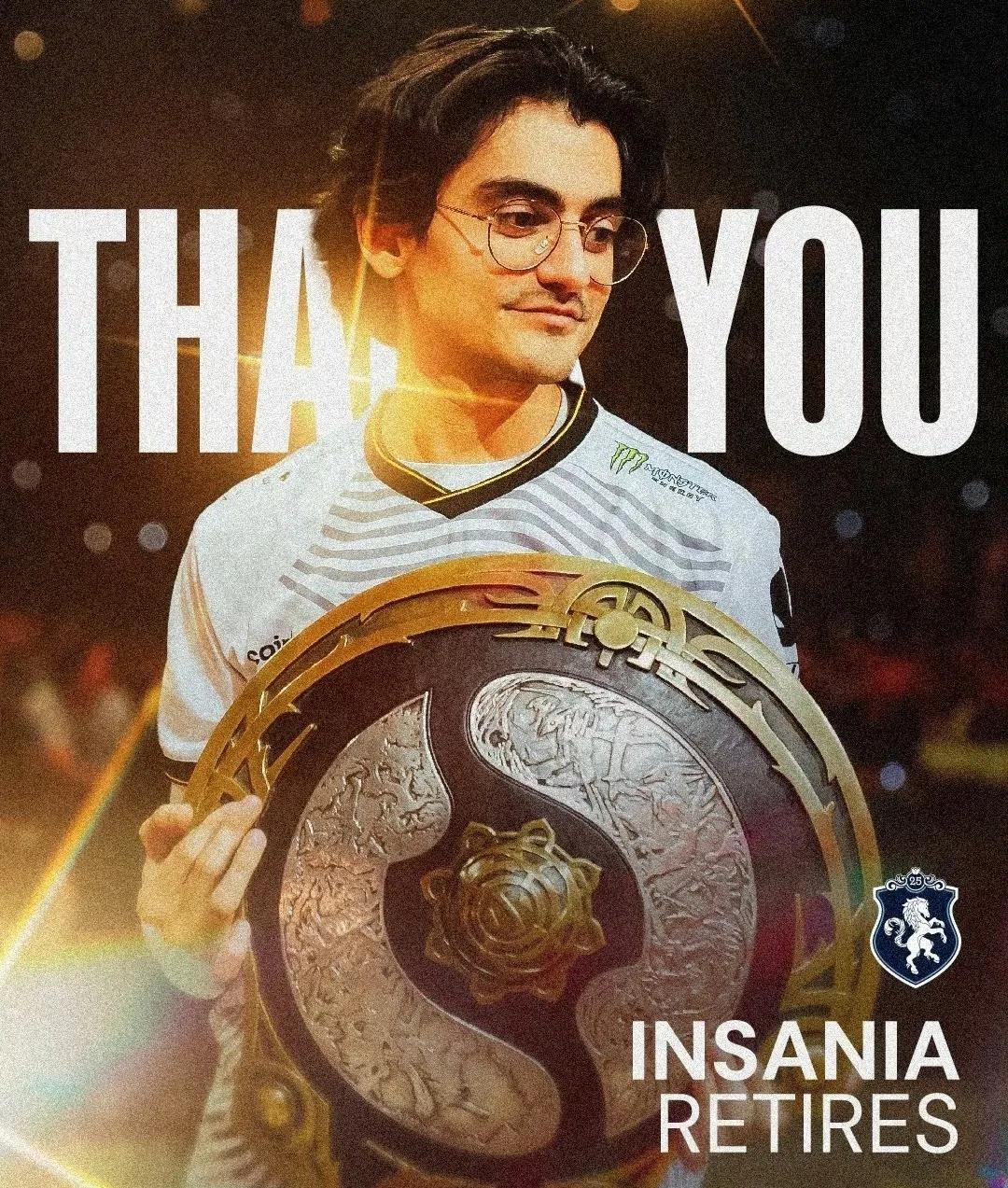 DOTA2:Liquid官宣五号位退役五号位已经三十几了，也是该退役了，并且