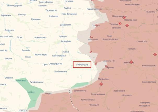 【俄军向胡利亚波列推进并处决战俘。】俄军在胡利亚伊波列附近成功绕到乌克兰防线侧翼
