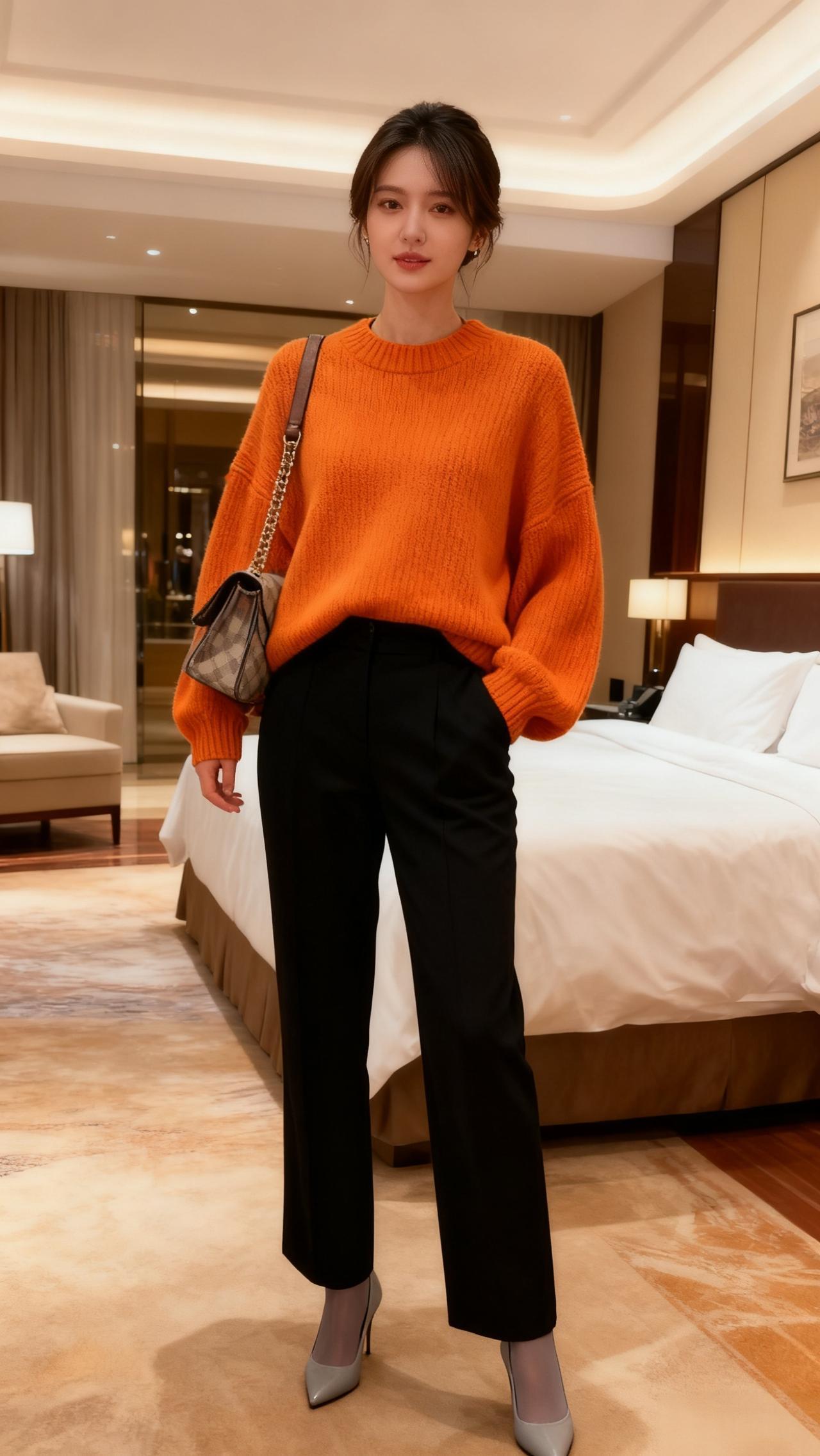 如何搭配才能穿出时尚感?这套穿搭是松弛感满满的休闲风，舒适又接地气✨