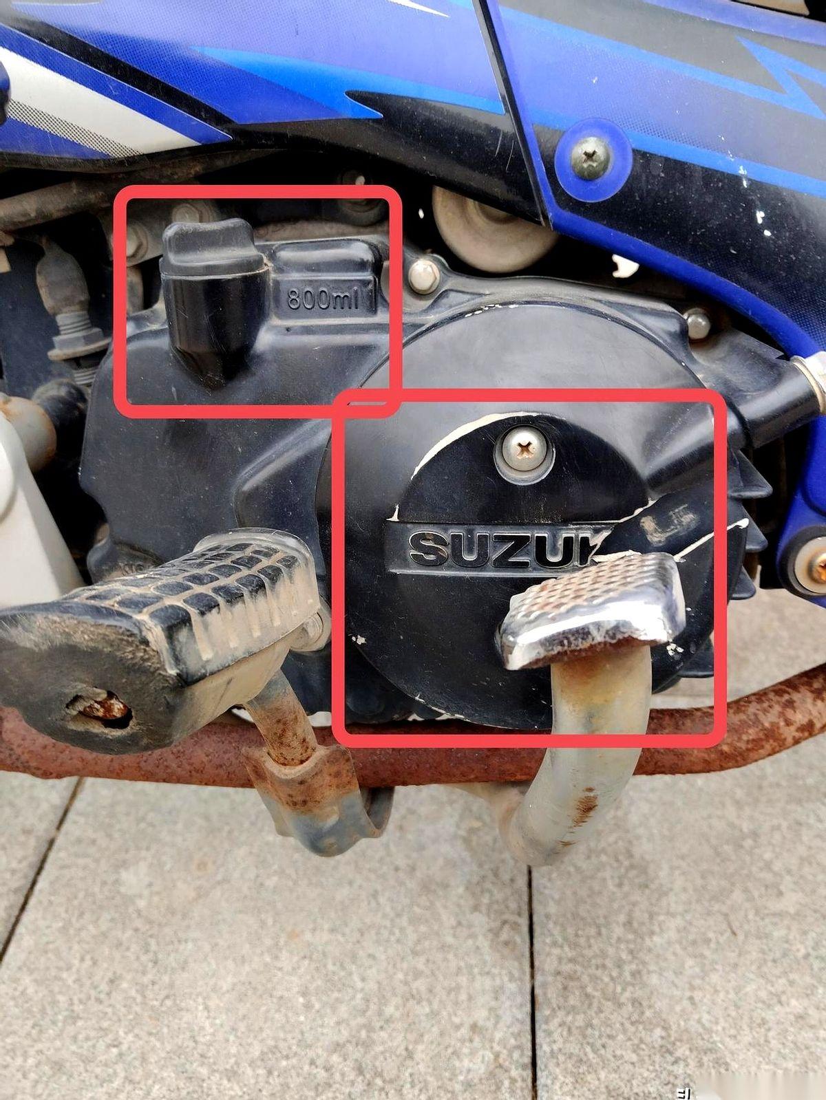 我差点就信了。真的。新提的铃木，贴纸上清清楚楚写着：请加注600升机油。60