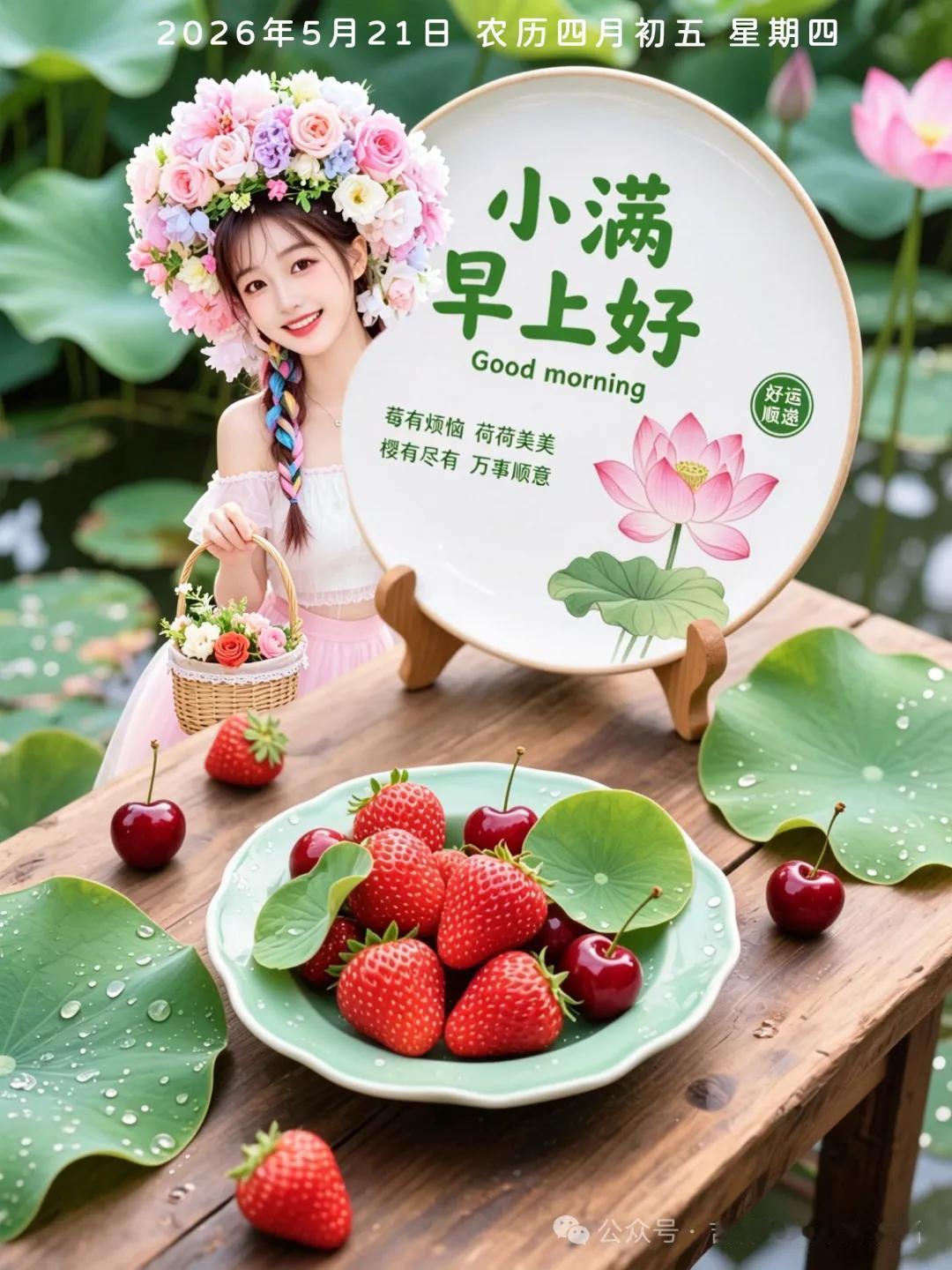 🌾💨小满悄然至，麦粒渐丰盈🌾。愿清风捎去安康🍃，岁月赠予温柔💖，生活